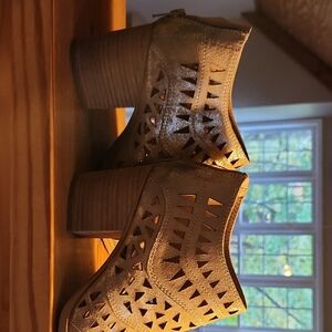 Sofft Metallic Cutout Ankle Booties